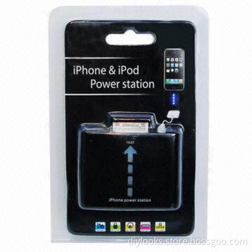 1,000mAh Power Stations for iPhone 4 and 4S (Black), Sized 61 x 53 x 12mm, OEM Orders Welcomed